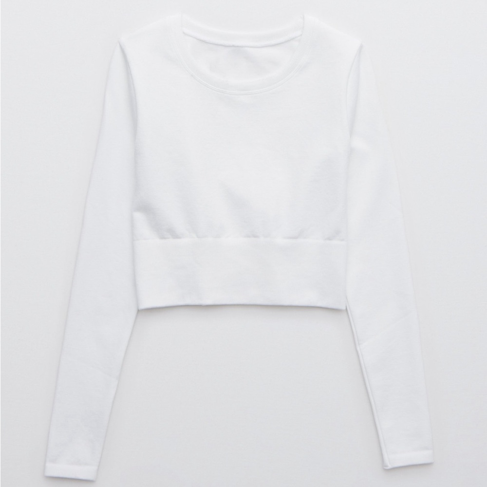 AERIE OFFLINE White Longsleeve Top
